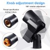 4 Pcs Universal Adjustable Microphone Clip Holder with 4 Adapters