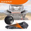 CUSAUTV Smoked Black LED Tail Lights for Polaris RZR XP