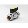Team Controls Mini Gas Lever Ball Valve 10mm Gas Approved