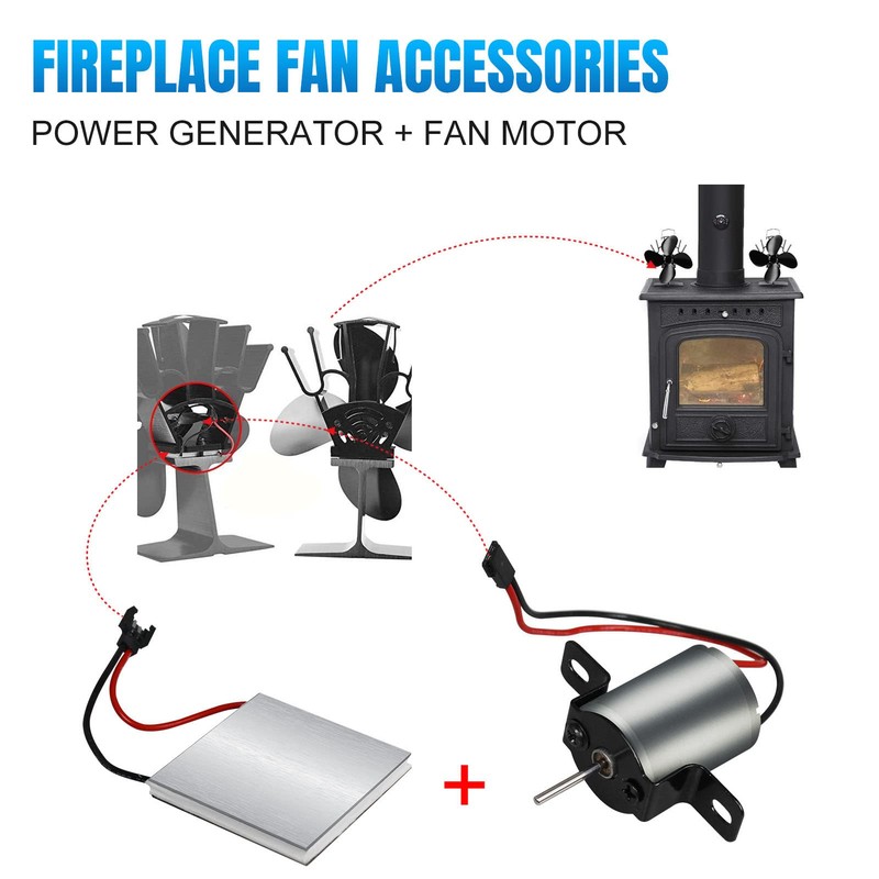 Fireplace Fan Motor, Fireplace Fan Accessories Replacement for Repair