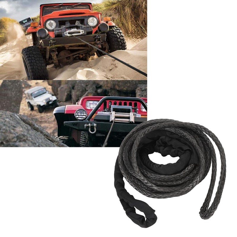 Synthetic Winch Rope 26455lbs Break Strength Winch Cable Line Extension