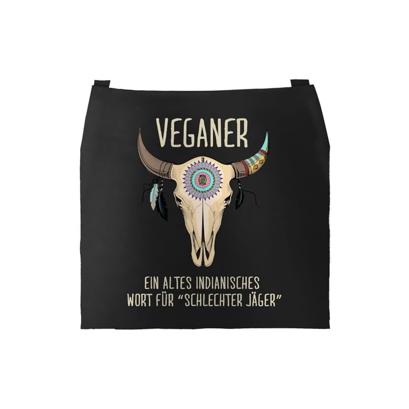 MoonWorks® BBQ Apron for Men with Saying "Hier grillt der