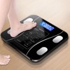 Electric Weighing Scale LCD Display Smart Body Fat Scale Tempered
