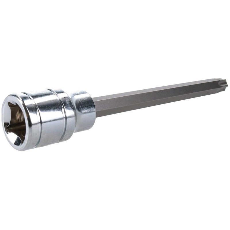 T27 3/8" Drive Extra Long 110mm Tamperproof Tamper Torx Star
