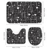 4PCS/Set Abstract Line Spot Splash Shower Curtain 72W X 72L,