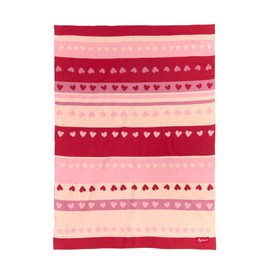 SIGIKID 39444 Knitted Blanket Schnuggi Girl Baby Blanket Recommended from Birth Pink/Pink
