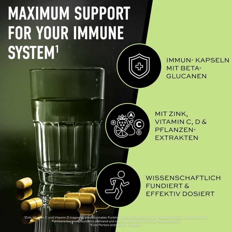 ESN Immunity Support, 120 Capsules, 30 Servings, with Plant Extracts,