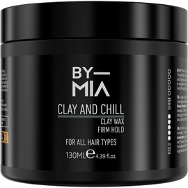 BY MIA Cera Clay And Chill 130 Ml | Arcilla Para El Cabello Para Hombres | Efecto Mate | Fijación Firme | Arcilla Para El Cabello Para Hombres | Arcilla Mate Para Cabello Para Hombres