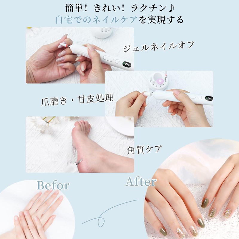 peipai Nail Machine 2 in 1 UV Light Electric Nail
