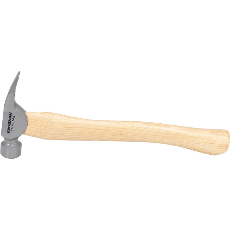 VAUGHAN DF Series 16 oz Framing Hammer, Smooth Face, Hickory