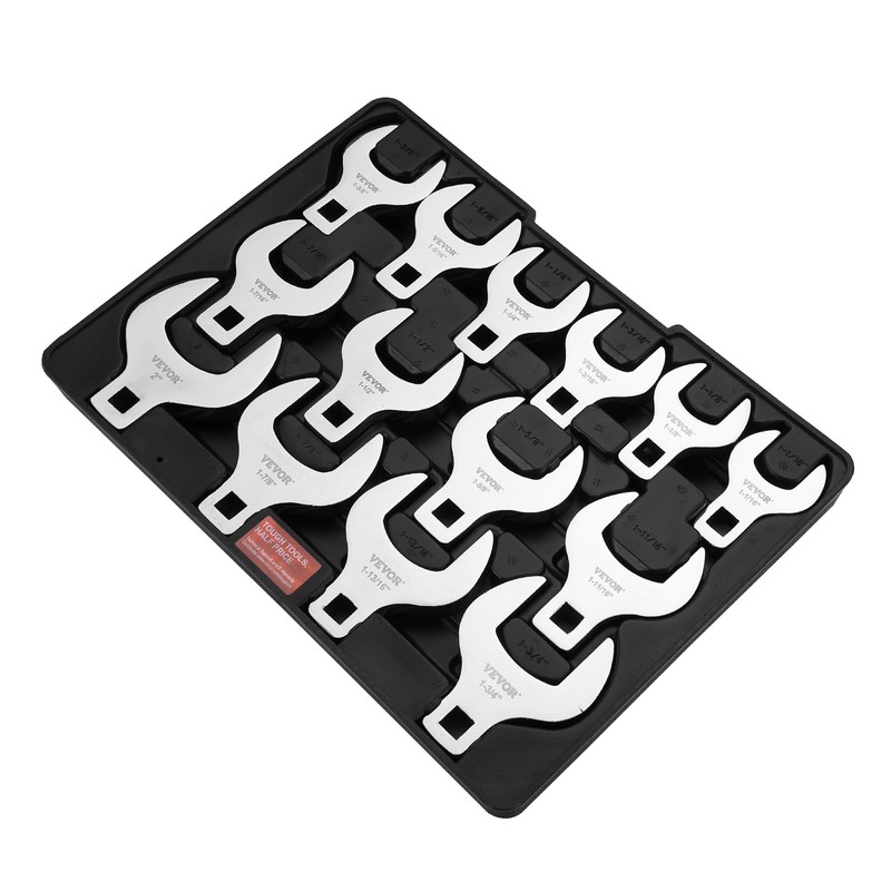 VEVOR Crowfoot Wrench Set, 1/2" Drive 14-Piece SAE (1-1/16" -