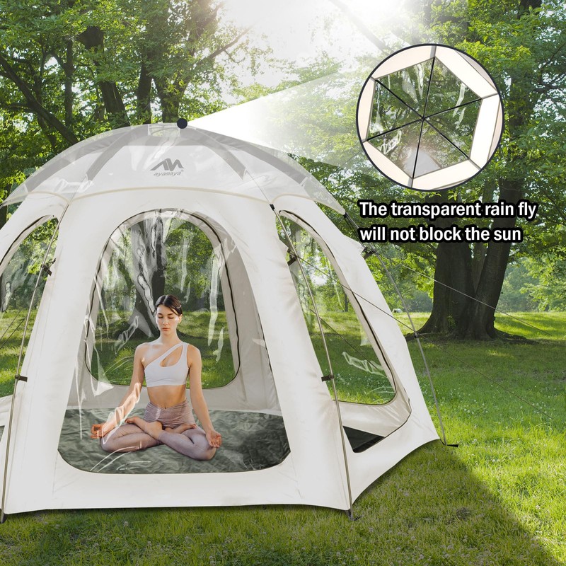 Transparent Rainfly Replacement for AYAMAYA Screen Tent, to Make a