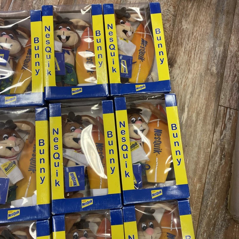 NesQuik Bunny Surfer Surf Board Stuffed Plush Toy Box Nestle