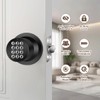 Door Knob with Keypad, Keyless Entry Door Lock, Black Electronic
