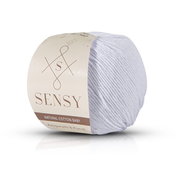 Sensy 100% Soft Cotton Yarn for Amigurumi Knitting and Crochet,