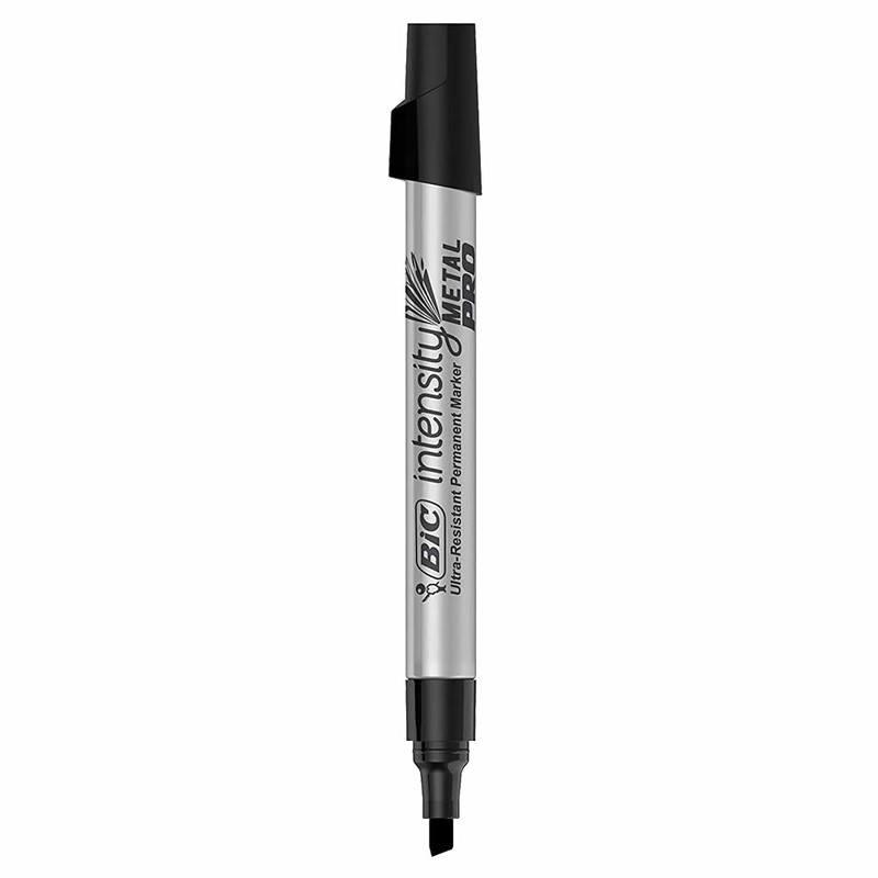 12 x BIC Intensity Metal Pro Permanent Markers Pens |
