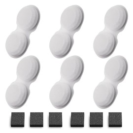 VOUAAOOD Cat Water Fountain Filters: 12 Cat Fountain Filters Replacement for H6 - Pet Water Fountain Filters - 3 Months Usage Kit of Indoor Pet Fountain Filter - 6 Carbon Filters + 6 Sponges Filters