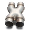 LCGP 3 Inch Inlet X Pipe,Universal Stainless Steel Diesel X-Pipe