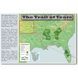 The Native American Trail of Tears - Social Studies Classroom Poster