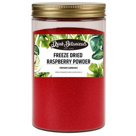 Freeze Dried Raspberry Powder | 100% Natural | 5.2911 OZ | GMO Free | Raspberry Fruit Powder Dust For Baking, Cocktail Garnish, Cooking, Cakes, Icing, Smoothies | 150 Grams | Drink Botanicals Ireland
