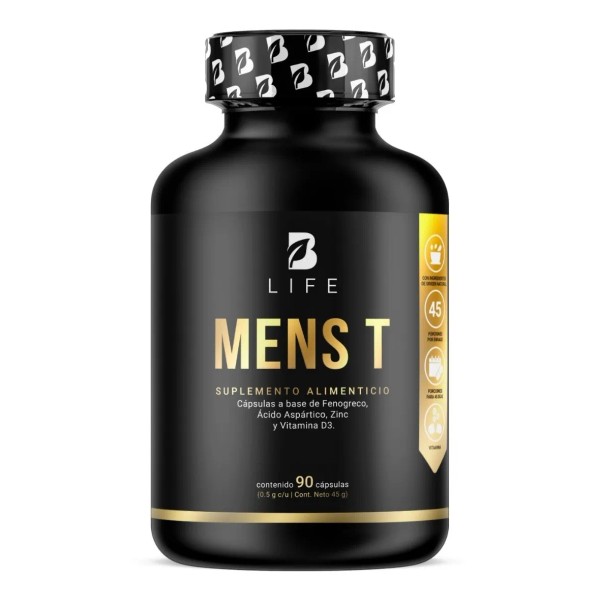 Testosterona Hombre 90 Cápsulas Maca Negra Fenogreco B Life