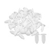 ACROPIX Universal 8mm Push Bumper Fastener Rivet Clips White -