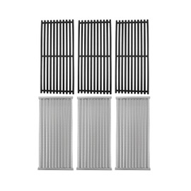 Cast Iron Grill Grates and Stainless Steel Emitter Plates for Charbroil Commercial Infrared 3 Burner 463242516 463242515 466242515 466242615 463243016 463367516 463367016 466242516 463342620