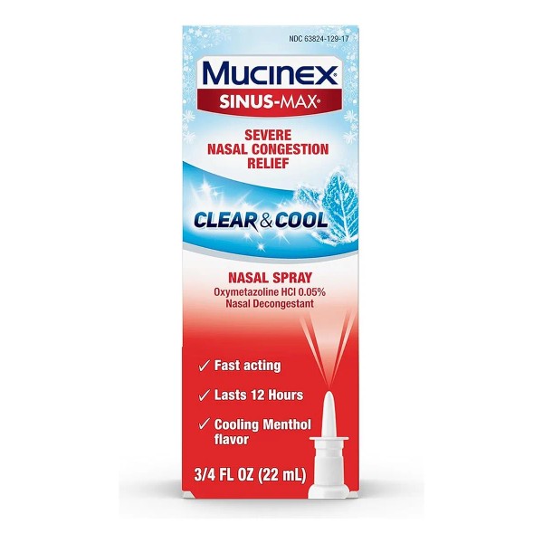 Mucinex Sinusmax Clear & Cool Descongestionante Nasal