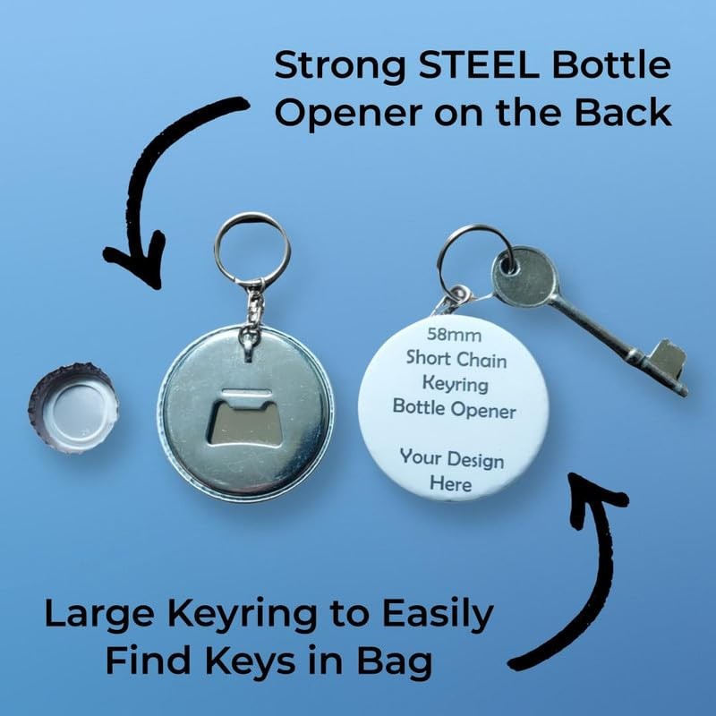 Gift Insanity SINGAPORE FLAG SHORT CHAIN KEYRING BOTTLE OPENER