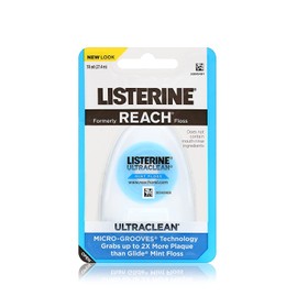 Listerine Ultraclean Dental Floss, Oral Care, Mint-Flavored, 1 Count (Pack of 7)