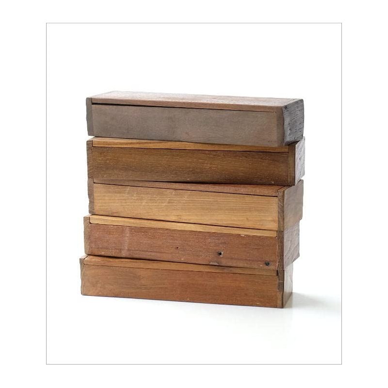 maz4353 Cutlery Case with Lid, Wood, Small Items, Chopsticks Holder,