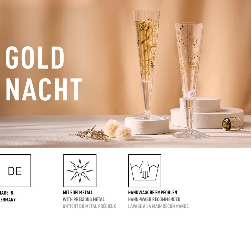 RITZENHOFF Goldnacht No. 46 1071046 Champagne Glass 200 ml with