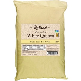 Roland Foods White Quinoa, Pre-washed, Specialty Imported Food, 25 Lb Bag