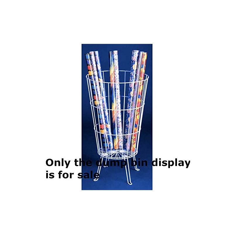 White Round Dump Bin Display - 31.5 H x 18