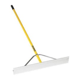 Midwest Rake Lute (Various Width Head: 24"- 42"), 36" Head Width, 1-1/8" x 66" Handle, Scarifier Lute Head, Wrap-Around Brace