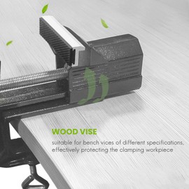 POOSR Magnetic Bench Vise Jaw Protect Cover with Universal Soft Jaws Pads Covers Multi- Protector 5 inch