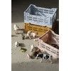 Ay-Kasa Folding Crate, Sturdy Folding Box, Plastic, Stackable, Almond Green,