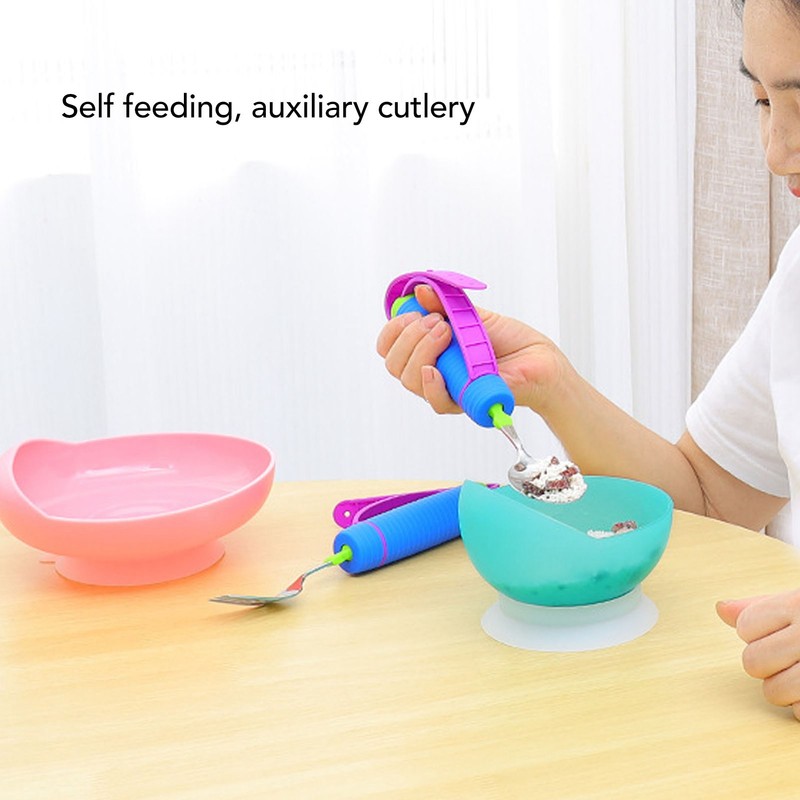 Adaptive Utensil 360 Degree Rotatable Stainless Steel Adjustable Weighted Parkinsons