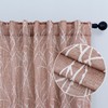 Boho Terracotta Curtains 84 Inch Length for Living Room Darkening