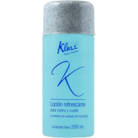 Loción Refrescante Para Rostro y Cuello con Extracto de Manzanilla y Extractos de Origen Vegetal.