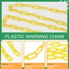 Keadic 5M 21PCS Plastic Fence Chain Plastic Warning Chain Chain