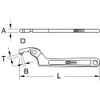 KS TOOLS 517.1312 Flexible Hook Wrench with pin, 19-50mm, one