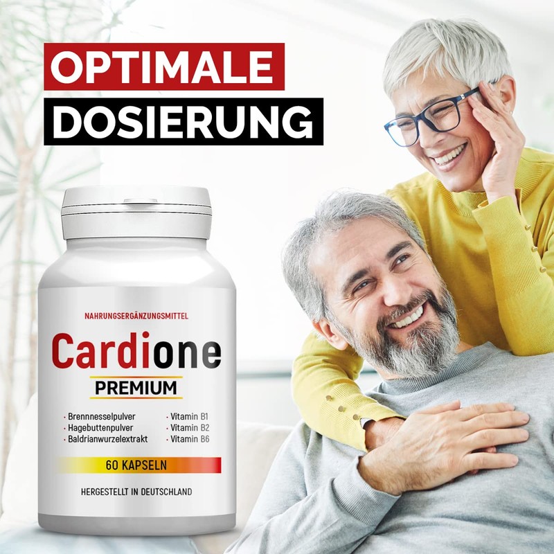 Cardione Capsules - with Nettle & Rosehip Powder - Optimal
