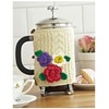 Flower Corsage Knitted Cafetiere Cosy