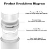 HOTUT Airless Pump Dispenser, 1 Piece 15 ml Cream Pump