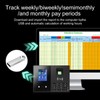 JIAN BOLAND Time Clock-Time Clocks for Employees Small Business-Badges& Fingerprint