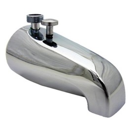 LASCO 08-2001 1/2-Inch Iron Pipe Outlet for Personal Shower Bathtub Spout with Diverter Style, Chrome Plated