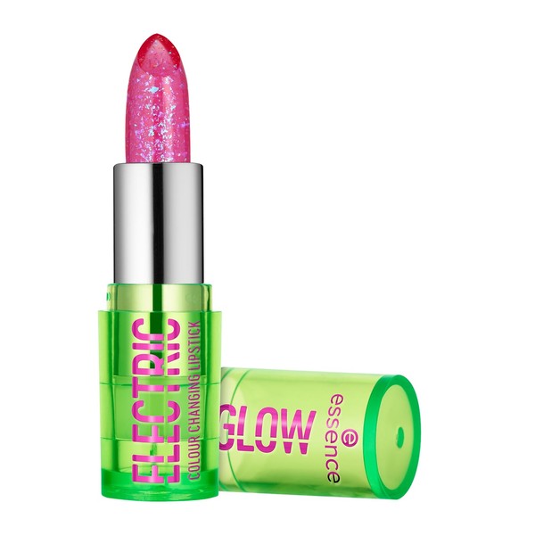 essence Electric Glow Colour Changing Lipstick, Transparent, Nourishing, Express Result,