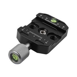 WANGCL 50 mm Quick Release Plate Clamp for Arca Swiss Universal Metal Tripod Head Quick Release Plate Clamp with Spirit Level