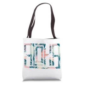 Aloha Blocky Font Tropical Tote Bag